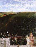 Max Klinger Terrace oil painting